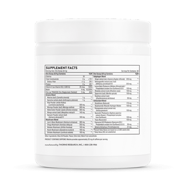 thorne daily greens plusa
